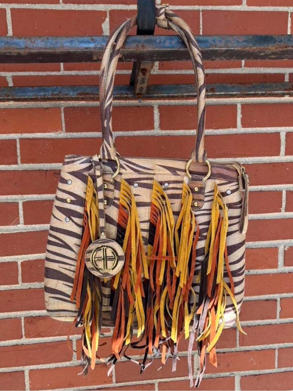 Tiger print bag